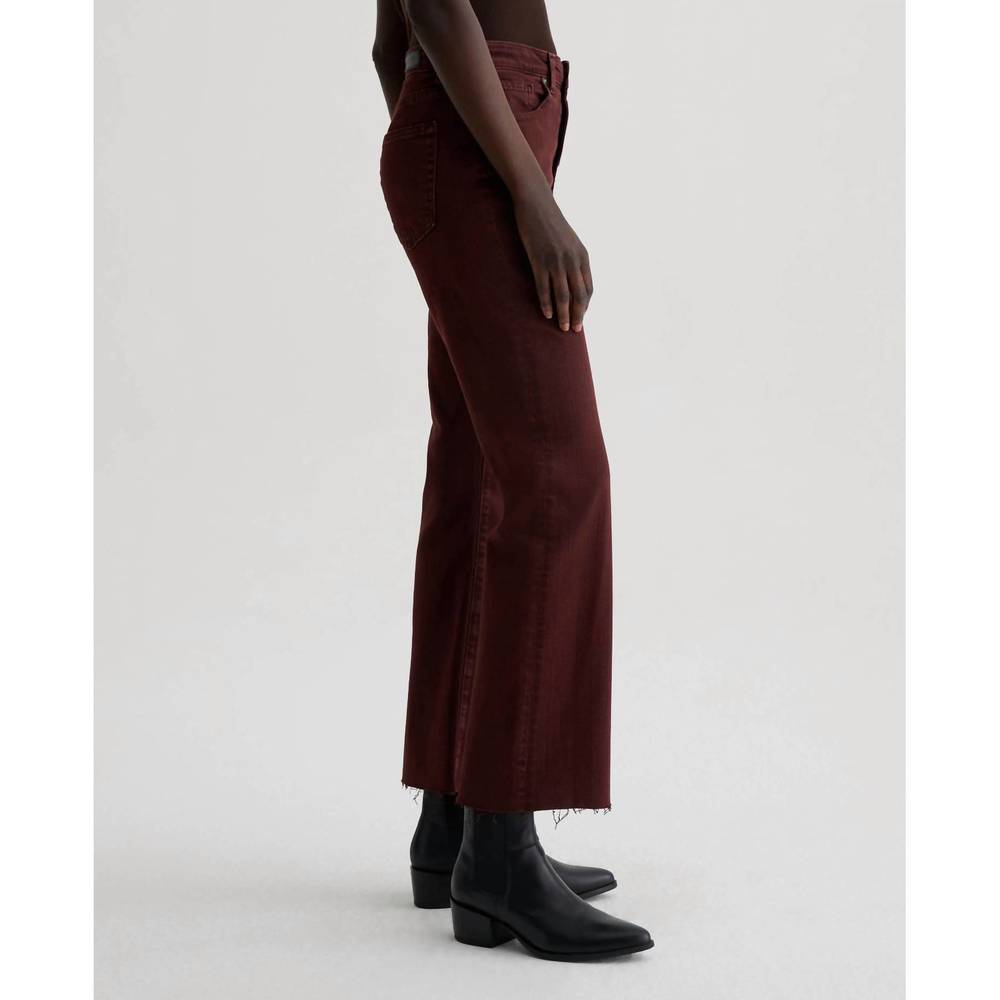 NEW AG JEANS high rise kinsley jeans in dark plum - Picture 2 of 6